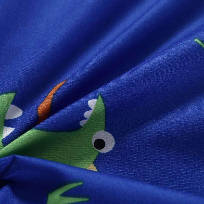 SDIII 4PCS Cute Dinosaur Sheets Set Queen, Soft Microfiber Dinosaur Sheets Queen Size, Dino Bed Sheet for Boys Girls Kids and Teens All Season - Image 4